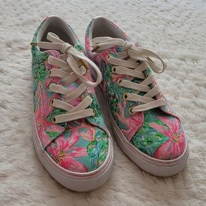 Lilly Pulitzer Abigail Lace Up Sneaker